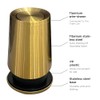 LEASYLIFE 10 L/3 Gallen,Gold Small Trash Can for Bathroom,Brushed Stainless