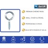SISI UK Chrome Plated Eye Bolts Screw-in Hooks Heavy Duty