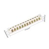 MECCANIXITY Porcelain Ceramic Terminal Block 12 Way High Temperature 177x23.5x21mm