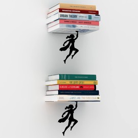 Artori Design Floating Bookshelf for Kids, Invisible Metal Book Shelf, Wall Decore Book Lovers Bookshelf (2 x Wondershelf)