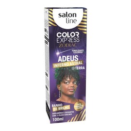 Salon Line - Linha Color Express (Zodiac) - Tonalizante Verde Jade 100 Ml - (Color Express (Zodiac) Collection - Jade Green Toner 3.38 Fl Oz)