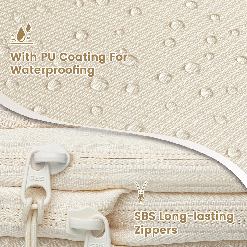 Compression Packing Cubes for Backpack 5 Beige