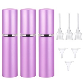 Biiange Mini Perfume Refillable Atomizer, Refillable Travel Perfume Atomizer Bottles, 10ML Perfume Scent Empty Pump Case, Portable Empty Atomizer Sprayer for Perfume, Cologne, Aftershave (Purple)