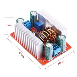 Pack of 2 400 W DC-DC Step-Up Boost Converter, Step Up Converter, Boost Module - Voltage Converter Constant Current Power Supply Module LED Driver