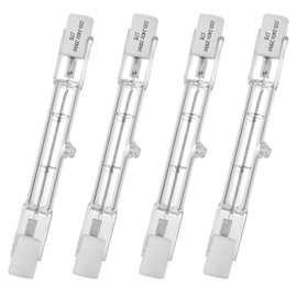 VINBE HaloLine Halogen Tube, R7S Socket, T3 Halogen Lamp, 230 V, 200 Watt, 78 mm, Warm White - 2800 K (Pack of 4)