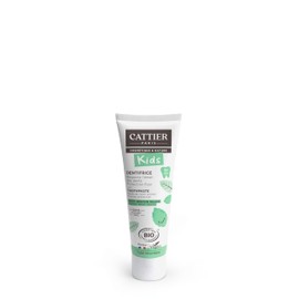 Cattier Children's Toothpaste Mint for Permanent Teeth from 7 Years - With Mild, Child-Friendly Mint Flavour - Certified Natural Cosmetics, Titanium Dioxide Free, Vegan - 50 ml