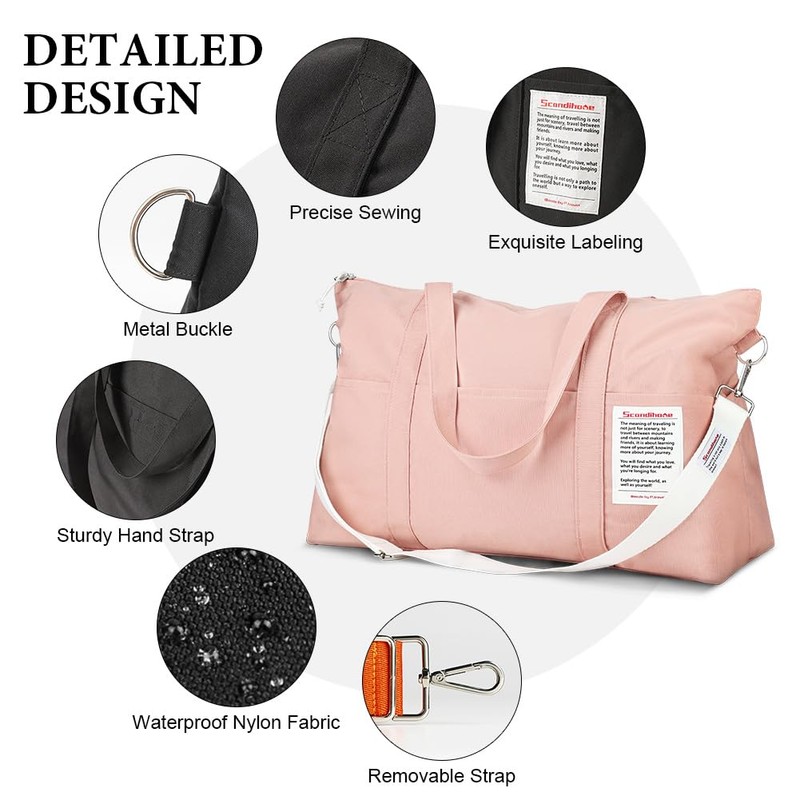 Flintronic Sports Bag for Women, Travel Duffel Bag, Weekender Women's