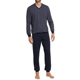 Schiesser Men's Long Pyjamas with Cuffs – Nightwear Set