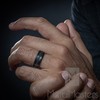 Metal Masters Co. Tungsten Carbide Black Wedding Band Eternity Ring,