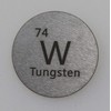 Tungsten (W) 24.26mm Metal Disc 99.95% Pure for Collection or