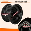 RZEOZU 6" Front Mini Bike Wheel Rims Kit for Mega