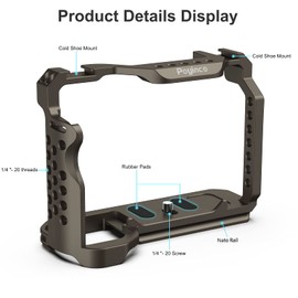 Poyinco Camera Cage Only for Sony Alpha 7S III / A7S III / A7SIII / A7S3 Camera