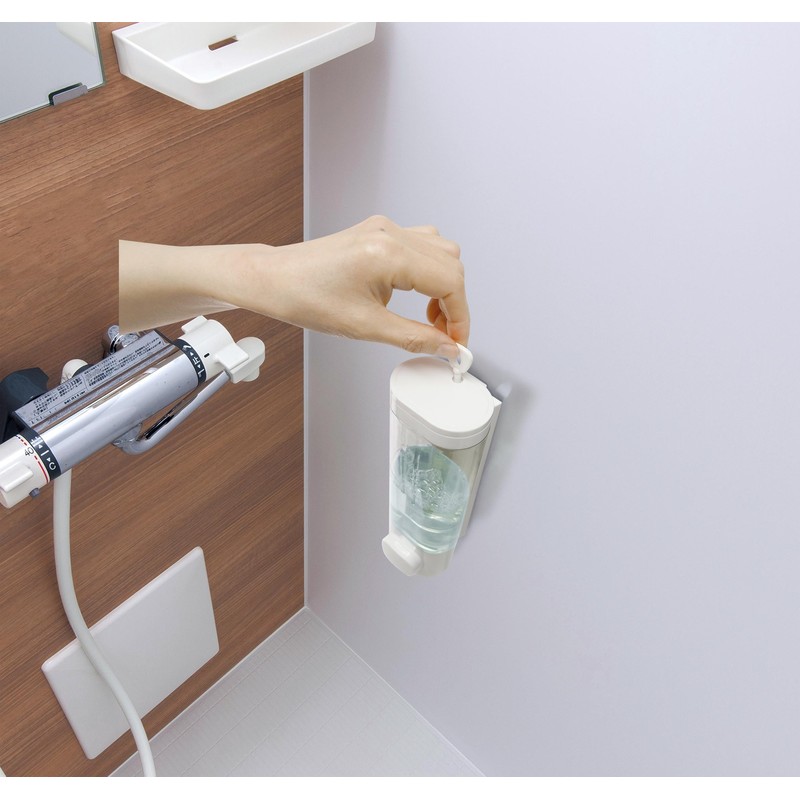 HAC 4171 Magnetic Soap Dispenser, Floating Bathroom, Magnet, Refill, Large