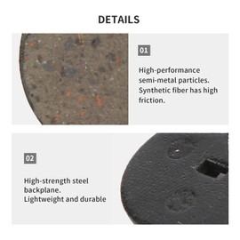 Keenso Resin Brake Pads, Brake Pads Set, Disc Brake Pads Shock Proof Resin Semi?Metal Disc Brake Pads Set Accessory(LE-21R) & Parts & Parts