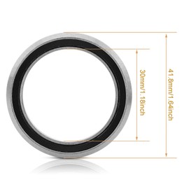 Bike Headset Bearing, 41/41.8/47/49/52mm Bearings MTB Repair Headset Bearing Mountain Stem Bicycle Headset Accessories Parts (41.8mm)
