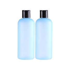GearTrust 10 oz Small Plastic Bottles with Disc Caps, Empty Shampoo Bottles, Leak Proof Travel Bottles for Toiletries,Conditioner,Lotions,Cream, Dish Soap,BPA FREE, Pack of 2