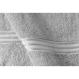 Bentley Priory Linens Supreme GUEST TOWELS for Bathroom 500GSM Egyptian Hotel Collection Super Soft Cotton Pack of 4 Absorbent and Quick Dry GUEST TOWELS Towels Set 40 cm x 60 cm (SILVER GREY)