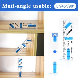 BETHEL Small Level Mini Bubble 90°/180°SpiritLevel,4 Inch Shatterproof Cross Check PocketLevel Picture Hanging Levels Tools for Machinist,Construction & Household