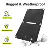 14W Solar Panel USB Charger Portable Foldable Monocrystalline ETFE Solar