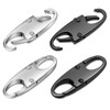 Milifox 4 Pack Zipper Clips Theft Deterrent Double Small Carabiner