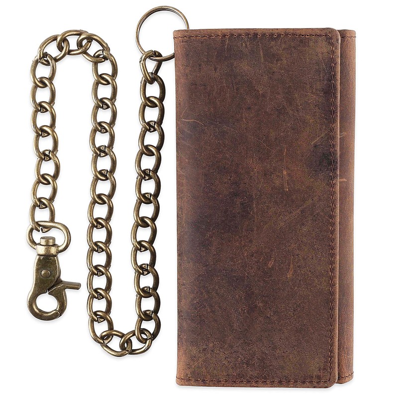F&L CLASSIC F&L CLASSIC RFID Blocking Mens Tri-fold Long Style