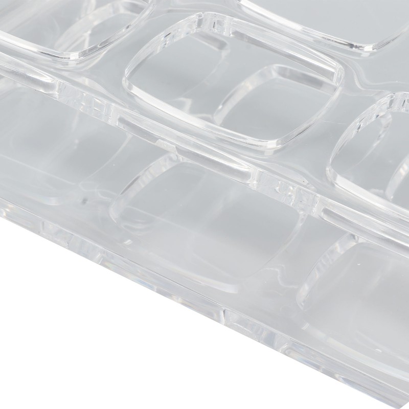 Acrylic Shot Glass Holder Carrying 6 Square Transparent Liquor Cup