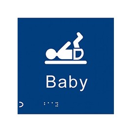 Caledonia Signs 56114 Braille Baby Changing Symbol