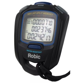 Robic SC-757W 500 Dual Memory Stopwatch-Blac