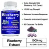 Blueberry 10:1 Extract, 10,000 mg Strength, 60 Capsules, 2 Month