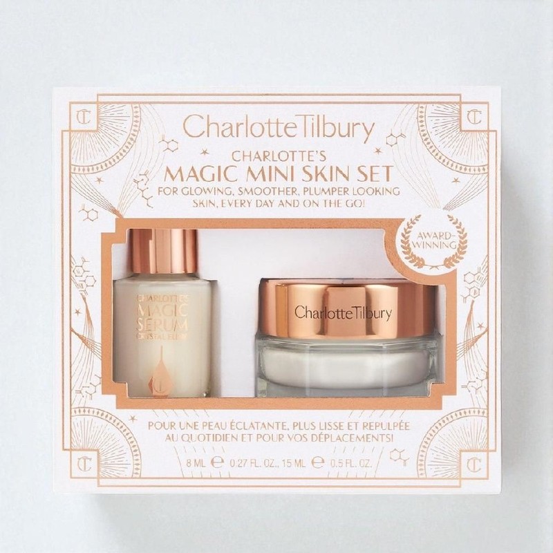 Charlotte Tilbury 샬롯틸버리 미니 스킨 세트(매직 세럼 크리스탈 엘릭서 8ml+페이스크림