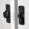 Barn Door Latches,Black 90/180 Degree Gate Lock,Zinc Alloy Right Angle