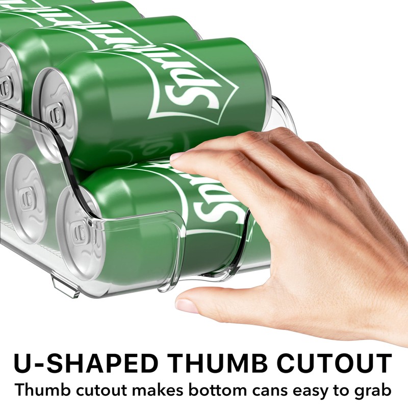 Simple Houseware Soda Can Organizer and Dispenser for Refrigerator /