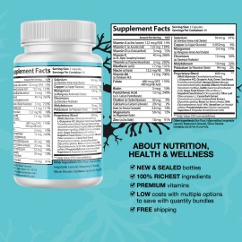 Pelican Vitamins ReNerve- Brain & Nerve Support- 5 Bottles- 300 Capsules