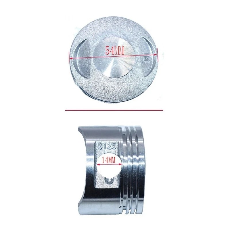 PCC 54mm Piston ONLY For 110cc 120cc 125cc 14MM Thumpstar
