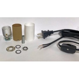 Texas Lamp Lamp kit E-26 2" medium-based socket-8' black cord w/ line switch  TD-401/TR-230