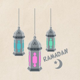 CafePress Ramadan Lanterns Tote Bag Reusable Natural Beige Canvas Shopping Bag