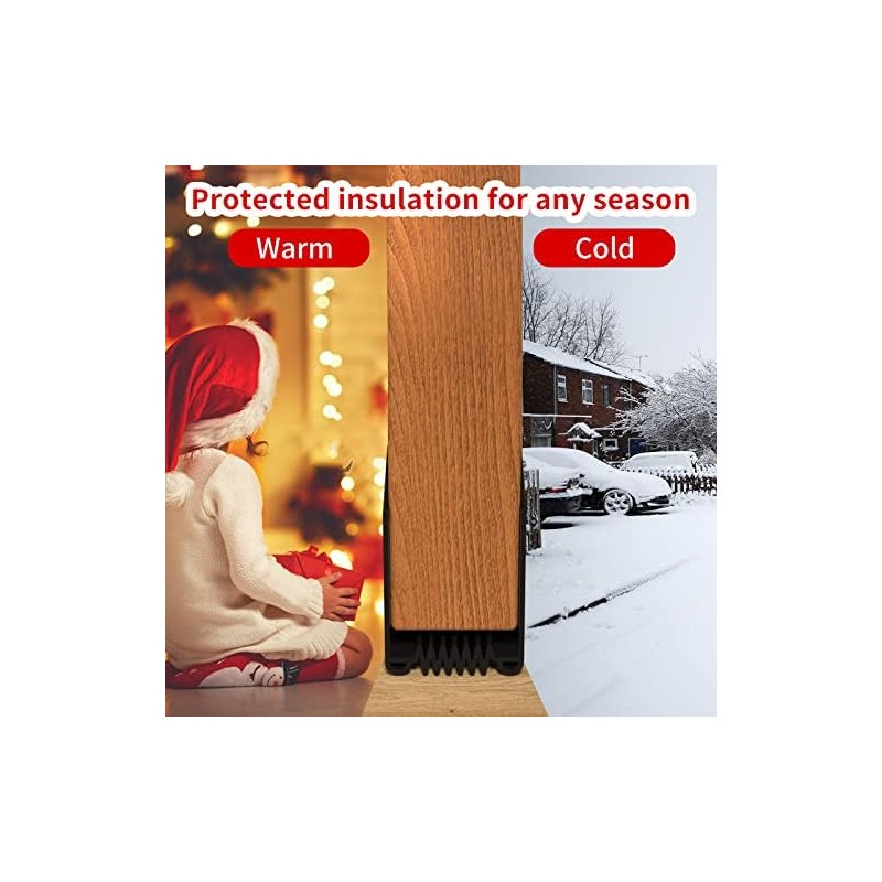 Door Draft Stopper, 39” Length Cuttable Weather Stripping Seal, Strong