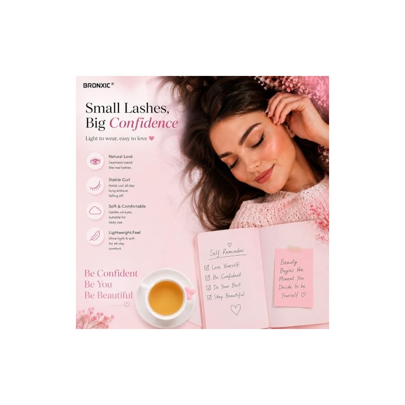 Individual Eyelashes Kit 600+ Pieces 30D-40D-50D-60D-80D-100D Volume Cluster Lashes Extensions,