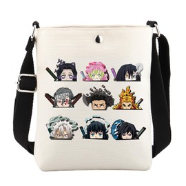 Demon Anime Themed Gift Demon Anime Inspired Crossbody Bag Anime Merch (Night Demon MB)