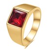 MYNENEY Black/Bule/Red/Yellow Stone Men Rings Classic Statement Signet Ring Gemstone