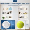 Amico 6 Pack 2 Inch 5CCT Ultra-Thin LED Canless Recessed