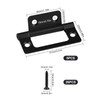 JJWNMLL Door Hinges 6pcs, Black Flush Hinges-51 * 25mm(2 inch),