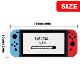 Anime Gaming Rug Anime Carpet Game Kids Rugs for Bedroom Aesthetic Soft Carpet Decorative Rug for Indoor Outdoor 59 * 24in (3)