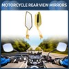 INFINAUTO Motorcycle Rear View Mirrors Bar End Side Mirrors Mount