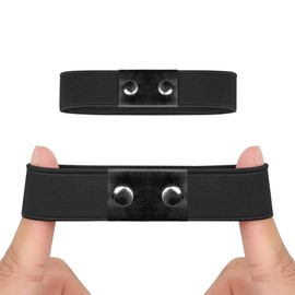 [Allegra K] Shoe Strap, Belt, Rubber Band, Pumps, Anti-Slip Elasticity, Removable, Ankle Shoe Strap, Black
