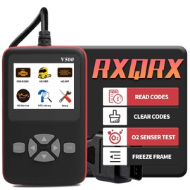 RXQRX V500 OBD2 Scanner, Automotive OBD II Scanner Fault Diagnosis, Vehicle Code Reader for Check Engine Light, Adapt to OBD2 Protocol Models
