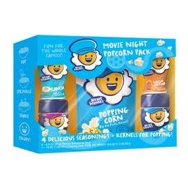 Kernel Season's Movie Night Supplies, Popcorn and Seasoning Party Pack, 4 Flavor Variety Pack