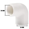 YOFASEN PVC 90° Angle Pipe Connector – Pack of 6