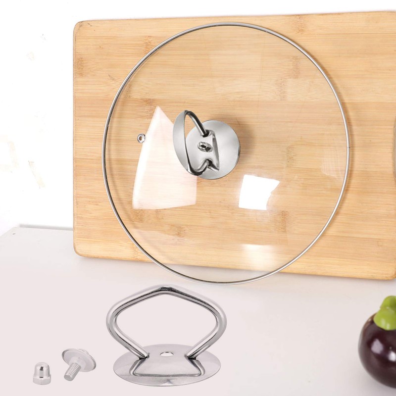 BESTonZON Pot Lid Handle Stainless Steel Universal Replacement Lid Knob