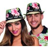 Boland 52226 - Hut Ibiza mit Blumen, Blütenmotiv, Beachparty, Strandparty,